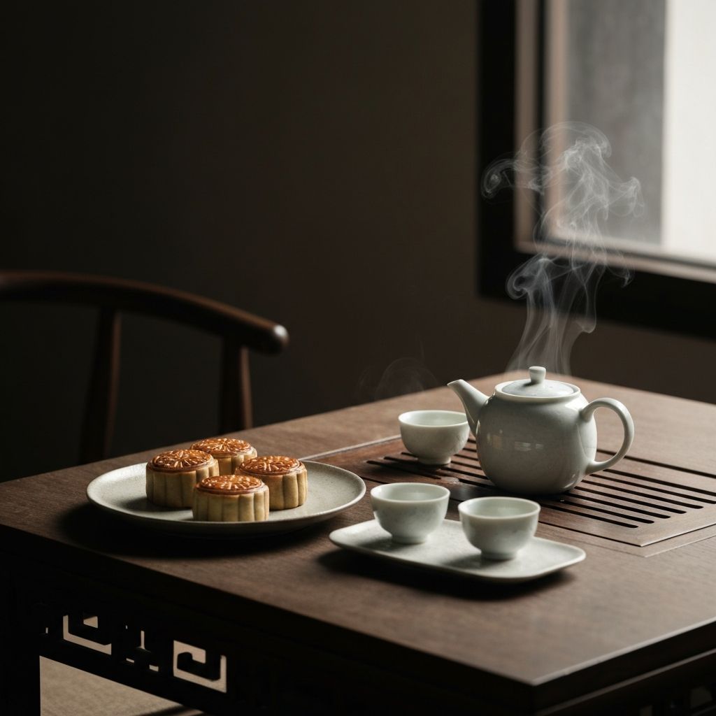 Trà Kết Hợp Cùng Bánh Trung Thu
