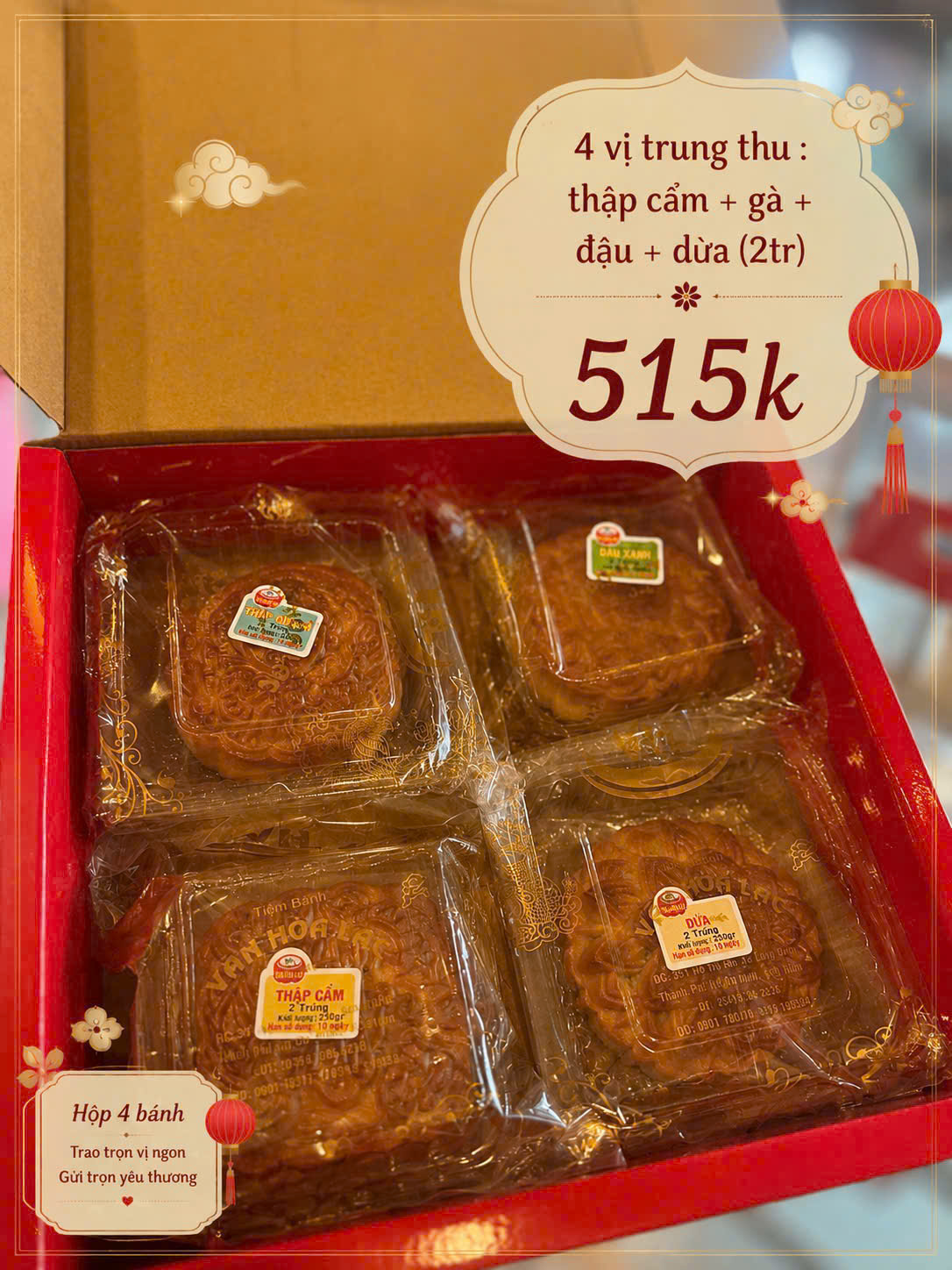 Set Tinh Hoa Long Điền - Bánh Trung Thu Văn Hòa Lạc
